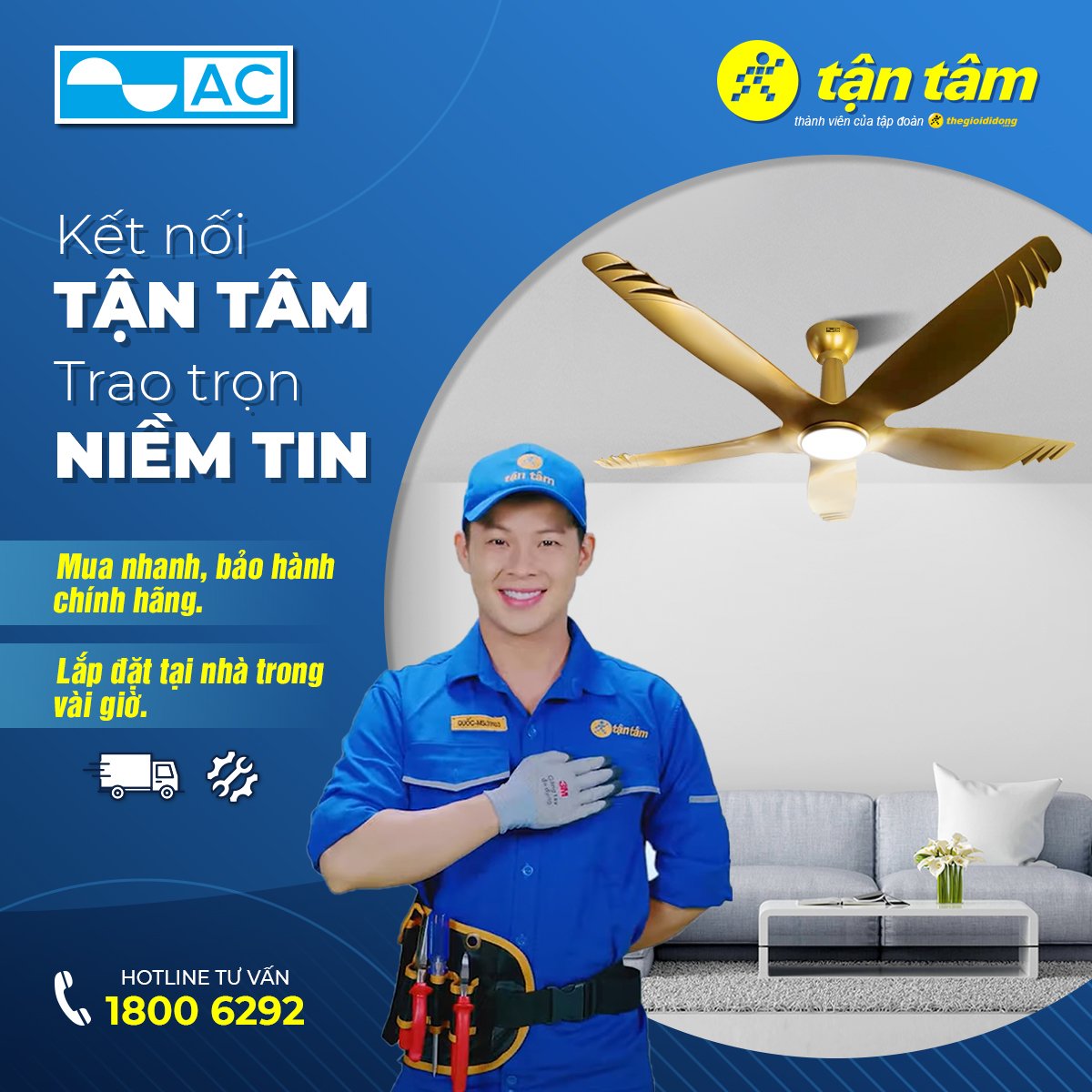 Đăng ký tài khoản và sử dụng dịch vụ Tận Tâm